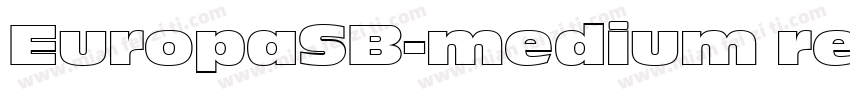 EuropaSB-medium regu字体转换